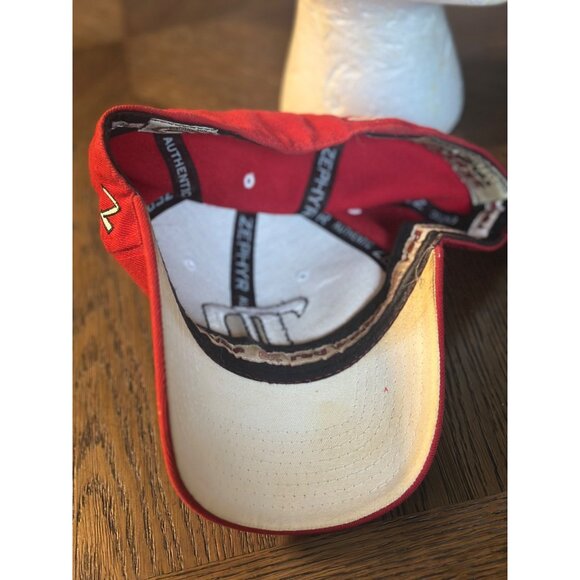 Detroit Red Wings Zephyr Adjustable Red Baseball Cap Hat Mens 7 3/8 - Picture 7 of 9